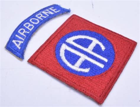 Worldwarcollectibles Us Ww2 82nd Airborne Division Shoulder Patch