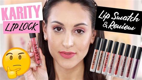 Karity Lip Lock Liquid Lipsticks Lip Swatches Review