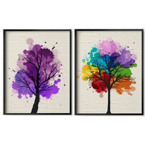 Handmade Modern Abstract Tree Art Painting Landscape