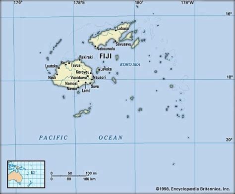 fiji history map flag points of interest and facts