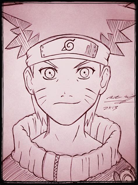 Naruto Uzumaki Head Sketch By Dunkmasta On Deviantart