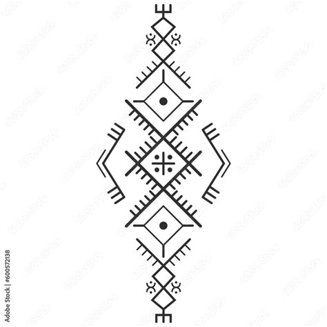 North African Amazigh Berber Symbols Moroccan Amazigh Berber Tattoo