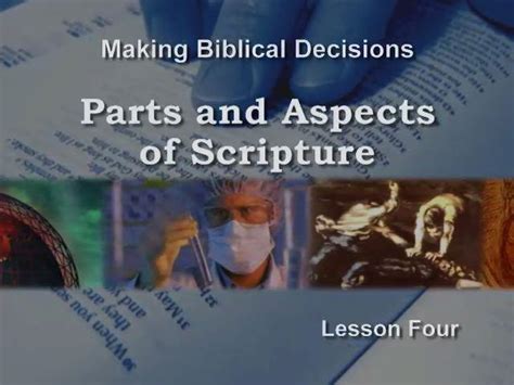 Making Biblical Decisions The Normative Perspective Parts And Aspects