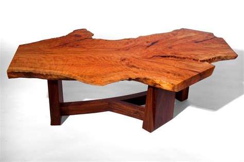 Hand Made Live Edge Beech Slab Coffee Table By J Holtz Furniture