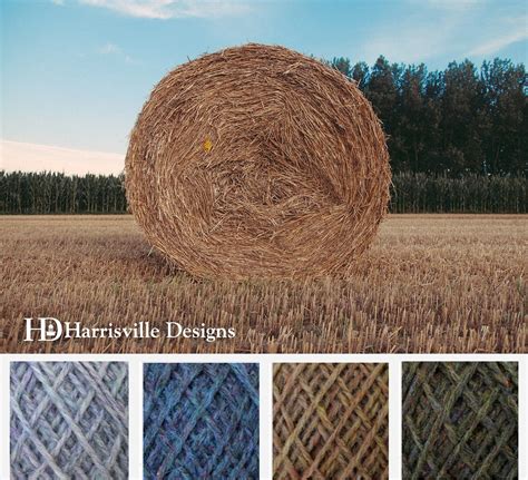 Hay Bale Color Palette Featuring Our Flywheel Yarn In Birch Bark
