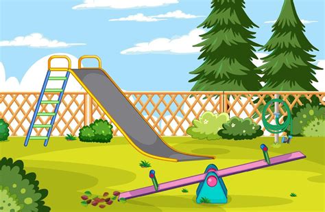 Empty Playground Background With Rides 8132331 Vector Art At Vecteezy