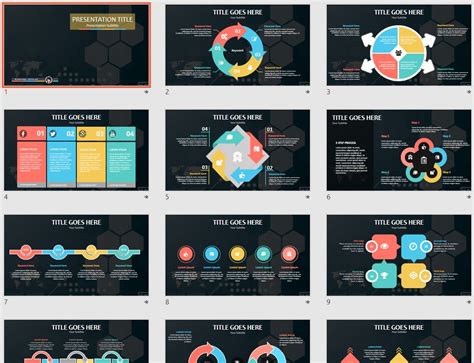 abstract tech PowerPoint Template #118789