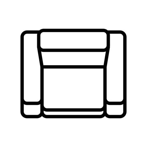 Chair Top View Line Icon Vector Illustration 21233064 Vector Art At