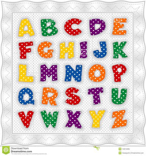 Alfabeto De Colores D76