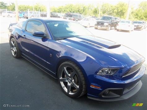 Deep Impact Blue Metallic 2013 Ford Mustang Roush Stage 1 Coupe