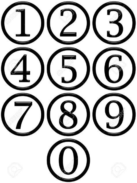 Numbers Clipart Black And White Numbers Black And White Transparent