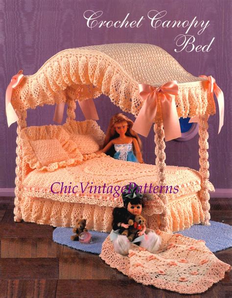 Crochet is a process of creating fabric from yarn or thread using a crochet. Crochet Doll's Bed Pattern, 11.5 inch Doll, Instant ...
