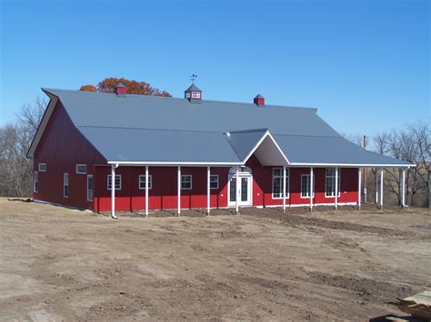 The 16×20 pole barn has a gable roof. Pole Barns as Homes - King City Lumber - Mound City Lumber ...