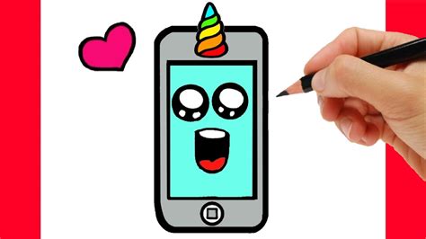 How To Draw Cell Phone Kawaii Como Desenhar Um Celular Como Dibujar