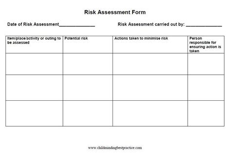 Sport Risk Assessment Template Sampletemplatess B