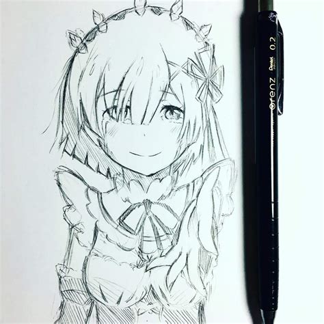 Quick Rem from Re:zero sketch | Anime Amino