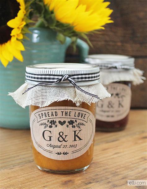 I've included blank versions below too, so. Rustic Jam Jar Favor Labels | 59 Beautiful Wedding Favor ...