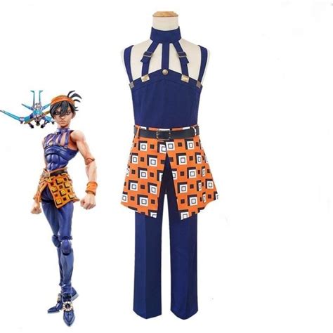Anime Jojo Jojos Bizarre Adventure Cosplay Costume Ghirga Narancia