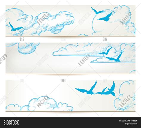 Sky Banners Clouds Vector And Photo Free Trial Bigstock