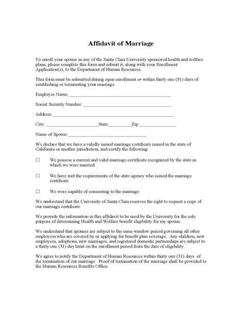 Conducted according to the following, dla piper too form pdf and. Affidavit of Marriage - Santa Clara University Free Download