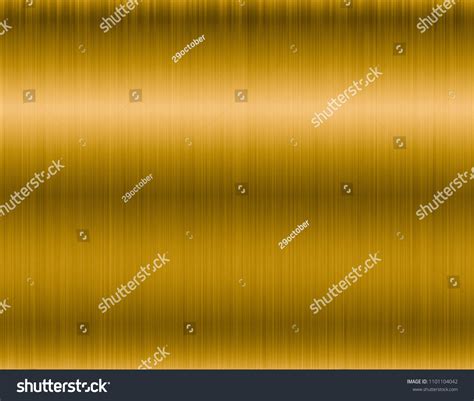 Gold Brushed Metal Texture Background Stock Illustration 1101104042