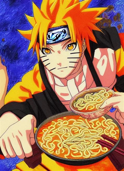 Naruto Eating A Bowl Of Ramen After A Long Day Of Stable Diffusion Openart