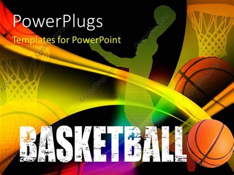 Powerpoint Template A Basketball Players Representation With Blackish