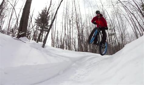 Video Fat Bike Absolutely Shreds Snowy Michigan Singletrack Gearjunkie