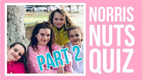 Fun quirky family friendly from sabre, sockie, biggy naz, disco with mama and papa! NORRIS NUTS QUIZ PART 2 | Quiz Me - YouTube