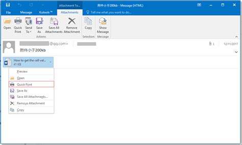 How To Only Print Attachments From One Email Or Selected Emails In