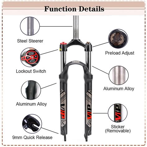 1 18 Threadless Suspension Fork Mtb Bike 2627529 Bicycle Forks