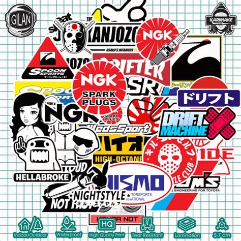 Jual Sticker Pack Jdm Japan Domestic Market V Stiker Mobil Karimake