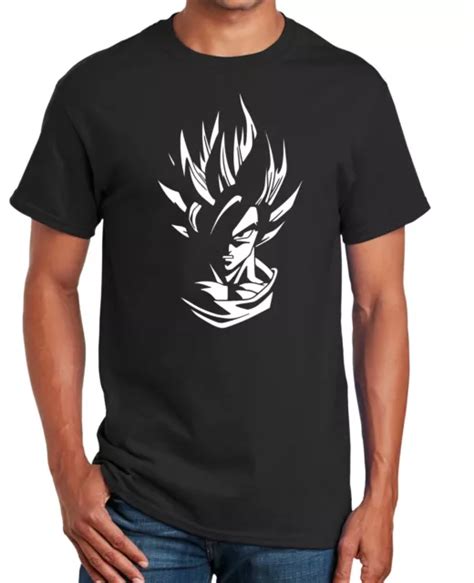 Dragon Ball Z Goku Super Saiyan Goku Mens Graphic T Shirt Black Size Xl Eur 22 15 Picclick Fr