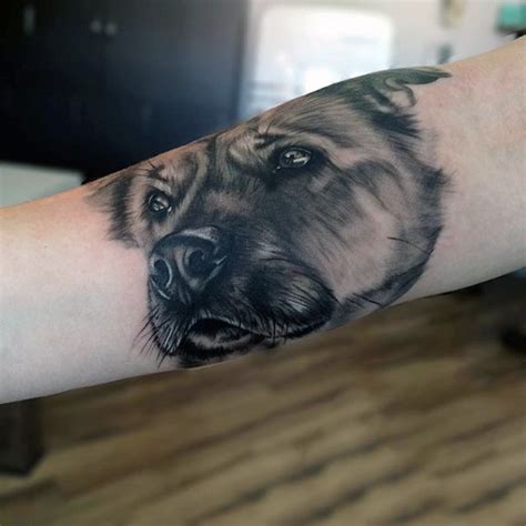 Check spelling or type a new query. Cute 3D realistic naturally colored dog"s portrait tattoo on arm - Tattooimages.biz
