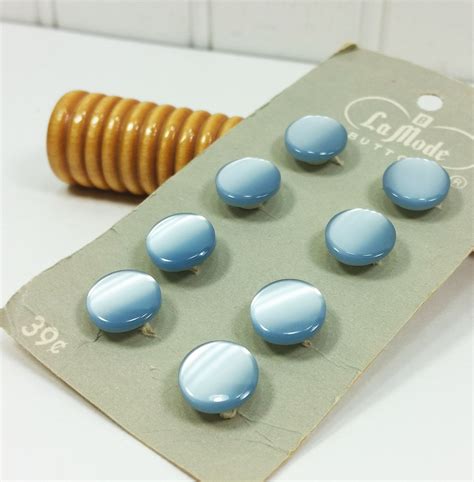 upholstery pastel blue 50 pcs lot 1990 s handmade covered shank buttons poly silk and acrylic