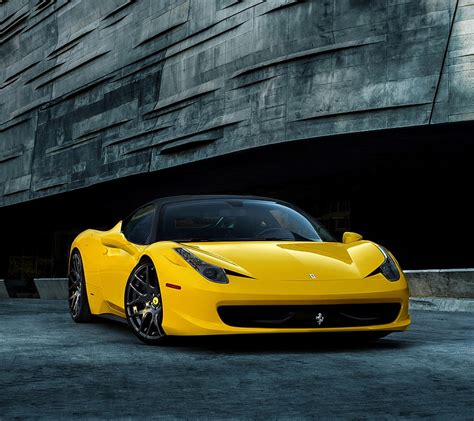 Ferrari Car Yellow Hd Wallpaper Peakpx