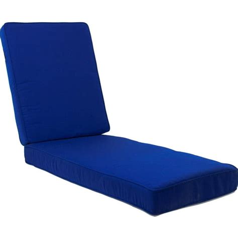 Sunbrella Canvas True Blue Extra Long Outdoor Replacement Chaise Lounge