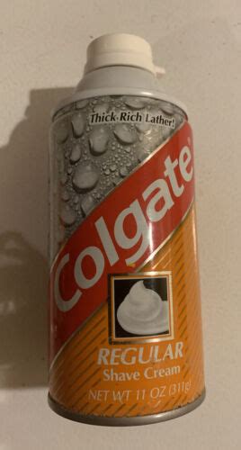 Vintage 1990s Colgate Shaving Cream Regular Can Nos Full Unopened Ebay