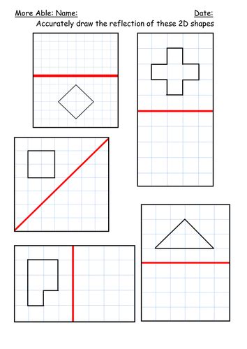 Reflection Of Shapes By Kbarker86 Teaching Resources Tes 11 Sample