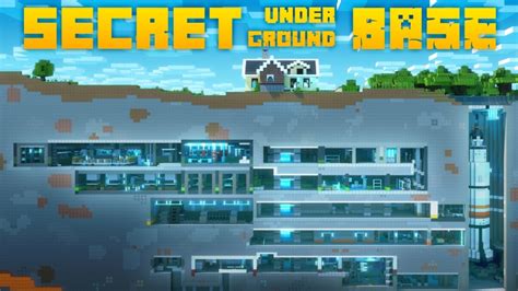 Secret Underground Base By Cubed Creations Minecraft Marketplace Map