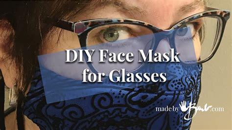 Fitted Face Mask For Glasses Youtube