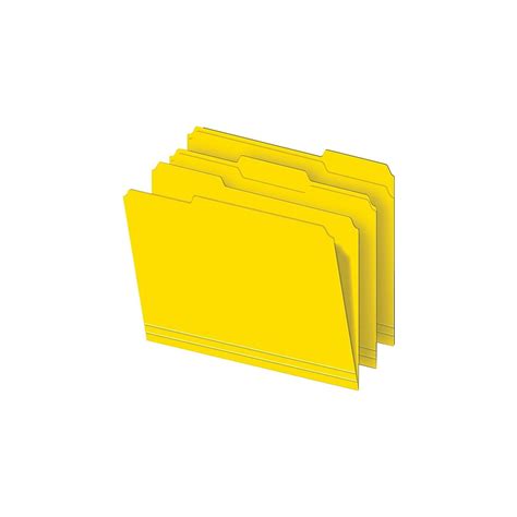 Staples Colored Top Tab File Folders 3 Tab Assorted Colors Letter Size