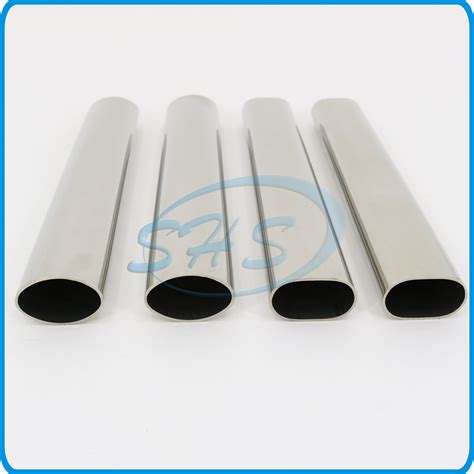 Stainless Steel Oval Pipes Tubes In Mirror Finish For Handrails