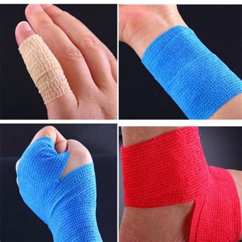 Non Woven Adhesive Elastic Supporting Medical Finger Arm Bandage Tapes