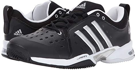 Adidas Synthetic Barricade Classic Wide 4e Tennis Shoe In Metallic For