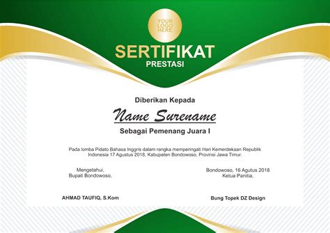 Professionally made to suit any achievement. Download File CDR (Corel Draw) Sertifikat (4) - BUNG TOPEK