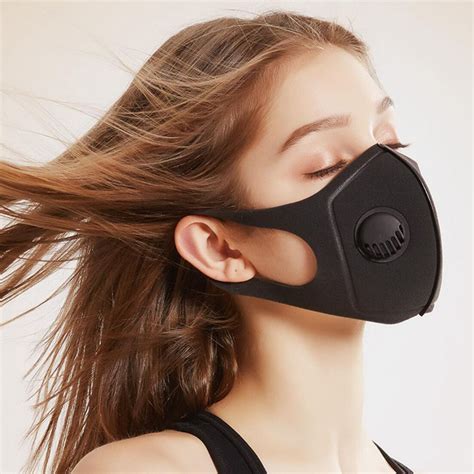 2021 Breathing Valve Sponge Mask Pm25 Reusable Anti Dust Anti Pollution Mouth Mask Washable
