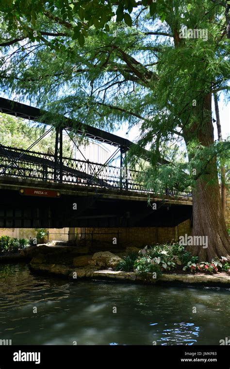 The South Presa Street Bridge Over The San Antonio River Is A