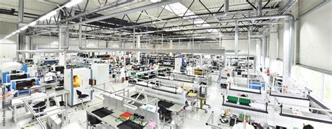 Modern Industrial Factory For The Production Of Electronic Components