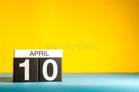 April 10th Day 10 Of Month Calendar On Cork Notice Board Business